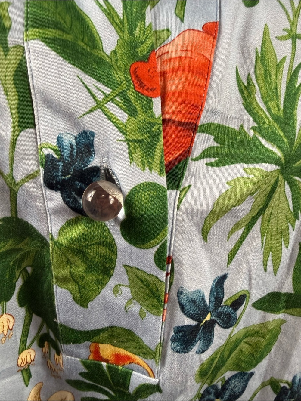 NWT Tuckernuck willow pop over Green and White botanical Print Tunic size XL - Picture 11 of 15